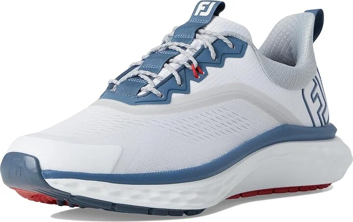 FootJoy FJ Quantum Golf Shoes Men's Golf Shoes White/Blue/Red : 11 D - Medium, Rubber/Synthetic - Image 5