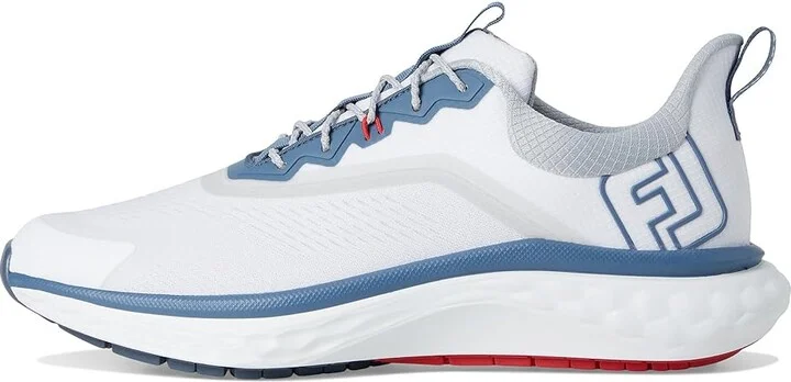 FootJoy FJ Quantum Golf Shoes Men's Golf Shoes White/Blue/Red : 11 D - Medium, Rubber/Synthetic - Image 6