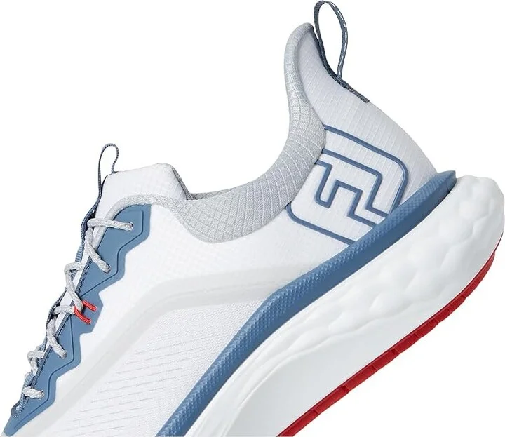 FootJoy FJ Quantum Golf Shoes Men's Golf Shoes White/Blue/Red : 11 D - Medium, Rubber/Synthetic - Image 7