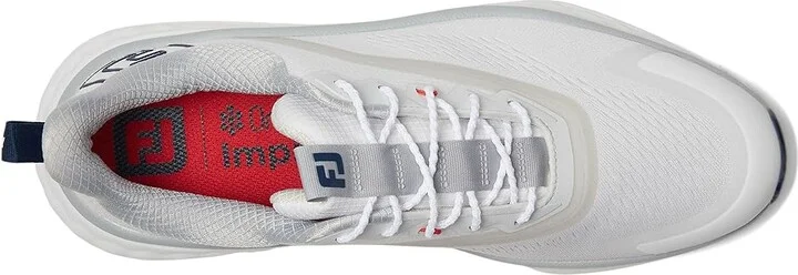 FootJoy FJ Quantum Golf Shoes Men's Shoes White/White/Grey : 10.5 M, Rubber - Image 2