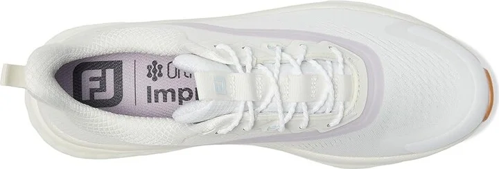 FootJoy FJ Quantum Golf Shoes Women's Golf Shoes Cream/Purple/Blue : 8.5 M, Rubber/Synthetic - Image 2