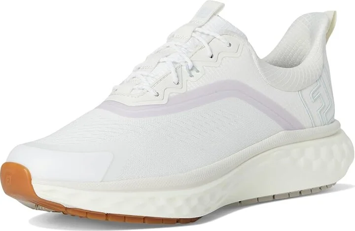 FootJoy FJ Quantum Golf Shoes Women's Golf Shoes Cream/Purple/Blue : 8.5 M, Rubber/Synthetic - Image 5