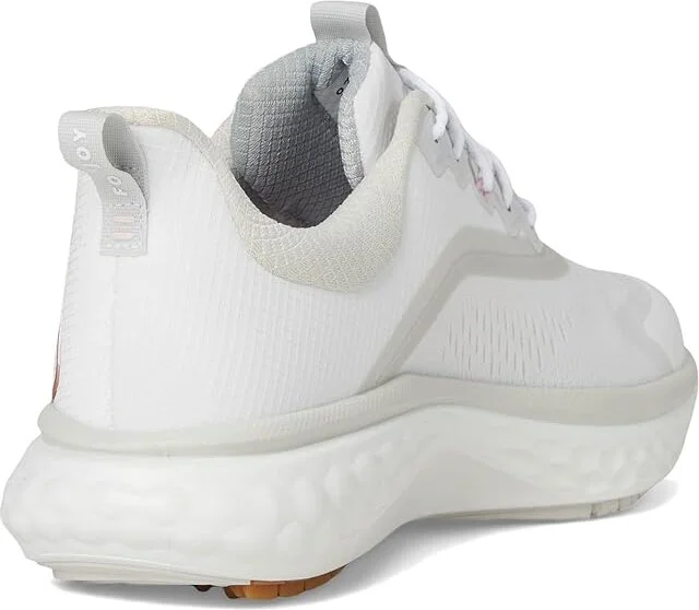 FootJoy FJ Quantum Golf Shoes Women's Golf Shoes White/Rose Gold : 5 M, Synthetic - Image 4
