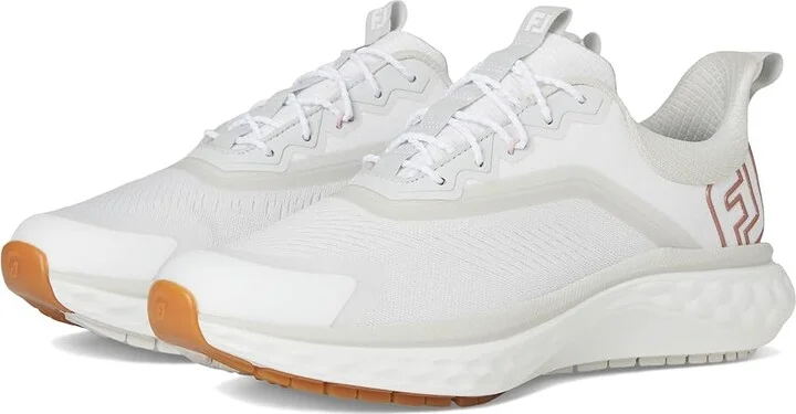 FootJoy FJ Quantum Golf Shoes Women's Golf Shoes White/Rose Gold : 5 M, Synthetic