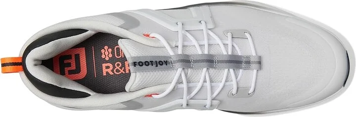 FootJoy HyperFlex Golf Shoes Men's Golf Shoes White/Black/Red : 8.5 M, Synthetic - Image 2
