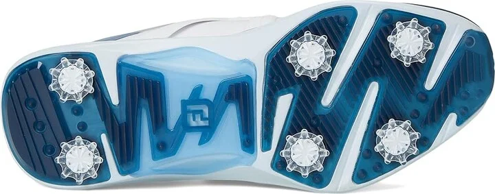 FootJoy HyperFlex Golf Shoes Men's Golf Shoes White/Slate/Blue : 8 M, Synthetic - Image 3