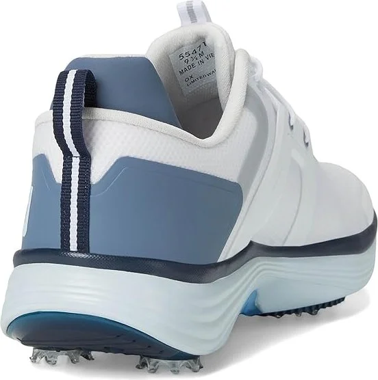 FootJoy HyperFlex Golf Shoes Men's Golf Shoes White/Slate/Blue : 8 M, Synthetic - Image 4