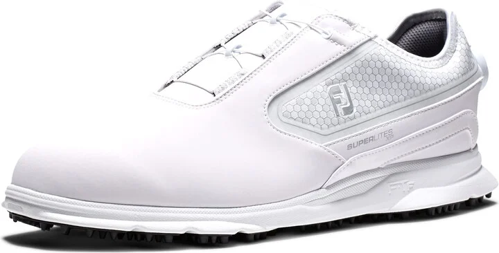 FootJoy Men's Superlites XP BOA Golf Shoes White/White 7 XW
