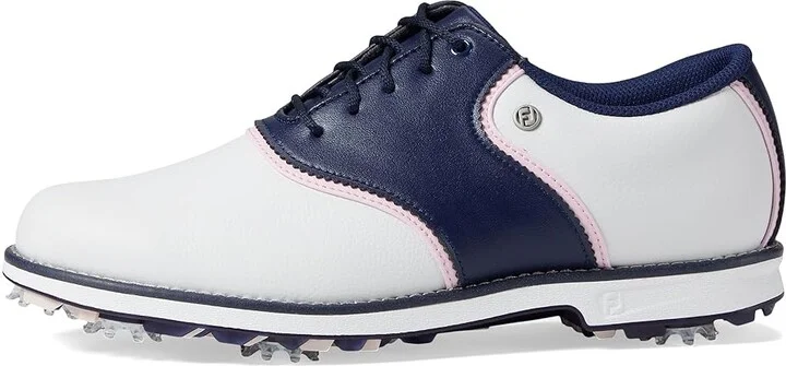 FootJoy Premiere Series - Bel Air Golf Shoes Women's Shoes White/Navy/Pink : 5 M, Leather - Image 5
