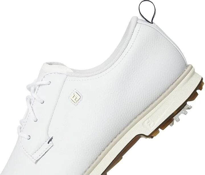 FootJoy Premiere Series - Cypress Golf Shoes Women's Golf Shoes White/Gold/Navy : 7.5 M, Leather - Image 7