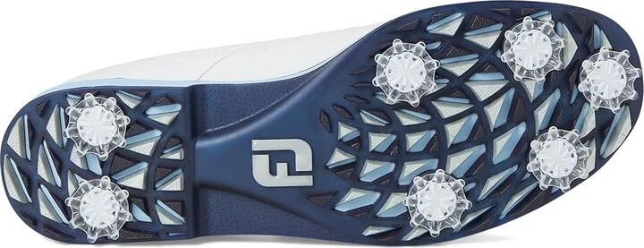FootJoy Premiere Series - Cypress Golf Shoes Women's Golf Shoes White/White/Blue : 9 M, Leather - Image 3