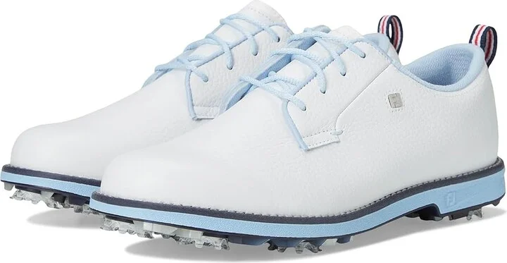 FootJoy Premiere Series - Cypress Golf Shoes Women's Golf Shoes White/White/Blue : 9 M, Leather
