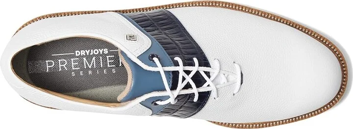 FootJoy Premiere Series - Packard Golf Shoes- Previous Season Men's Shoes White/Navy/Blue : 9.5 M, Leather - Image 2