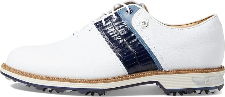 FootJoy Premiere Series - Packard Golf Shoes- Previous Season Men's Shoes White/Navy/Blue : 9.5 M, Leather - Image 6