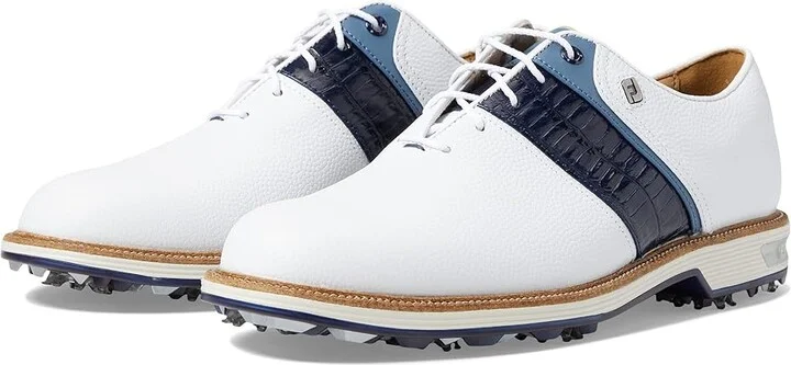 FootJoy Premiere Series - Packard Golf Shoes- Previous Season Men's Shoes White/Navy/Blue : 9.5 M, Leather
