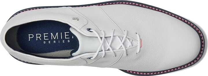FootJoy Premiere Series - Packard Golf Shoes- Previous Season Men's Shoes White/Pink/Navy : 7.5 W, Leather - Image 2