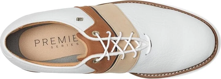 FootJoy Premiere Series - Packard LX Golf Shoes Men's Shoes White/Tan/Navy : 8 W - Image 2