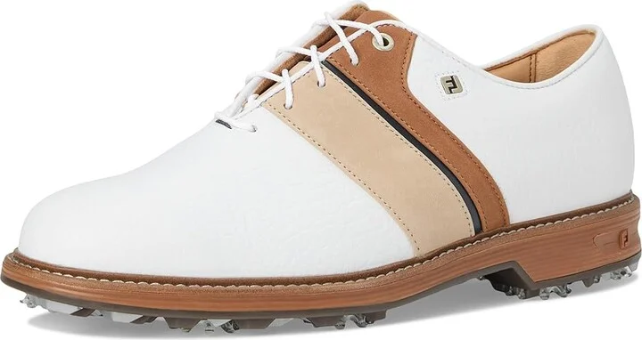 FootJoy Premiere Series - Packard LX Golf Shoes Men's Shoes White/Tan/Navy : 8 W - Image 5