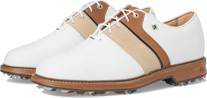 FootJoy Premiere Series - Packard LX Golf Shoes Men's Shoes White/Tan/Navy : 8 W