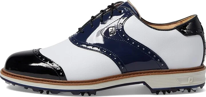 FootJoy Premiere Series - Wilcox Golf Shoes- Previous Season Men's Shoes White/Navy/Black : 10 M, Leather - Image 5