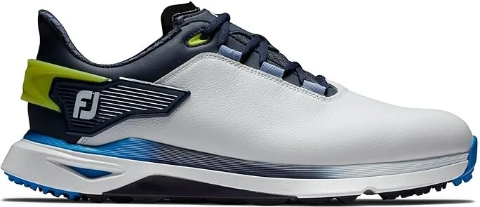 FootJoy Pro/SLX Golf Shoes- Previous Season Men's Shoes White/Navy/Lime : 7 M, Leather - Image 5