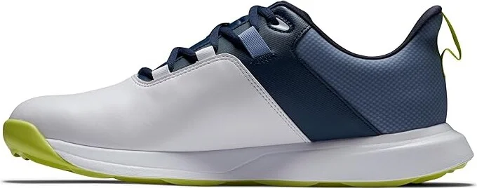 FootJoy ProLite Golf Shoes Men's Shoes White/Navy/Lime : 7 M, Rubber - Image 3