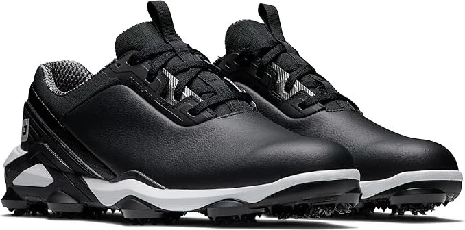 FootJoy Tour Alpha Golf Shoes Men's Shoes Black/White/Silver : 7 M, Leather