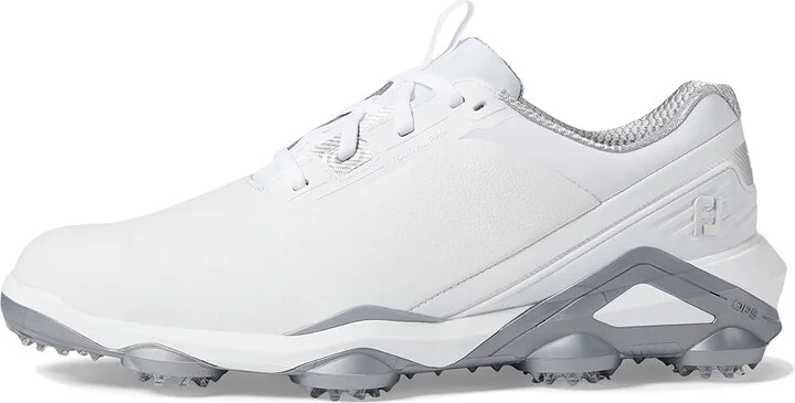 FootJoy Tour Alpha Golf Shoes Men's Shoes White/White/Silver : 7 M, Leather - Image 5