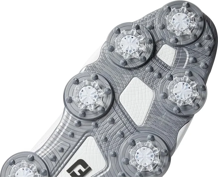 FootJoy Tour Alpha Golf Shoes Men's Shoes White/White/Silver : 7 M, Leather - Image 6