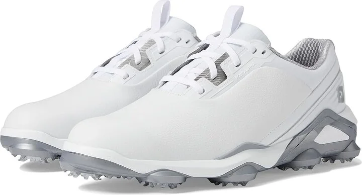 FootJoy Tour Alpha Golf Shoes Men's Shoes White/White/Silver : 7 M, Leather