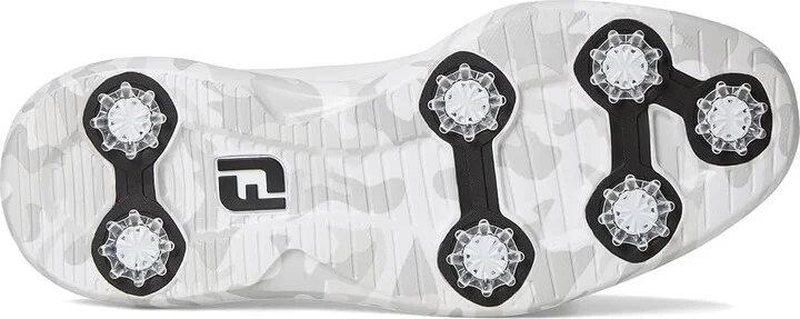 FootJoy Traditions Blucher Golf Shoes Men's Shoes White/Grey Camo : 10 W, Leather - Image 3