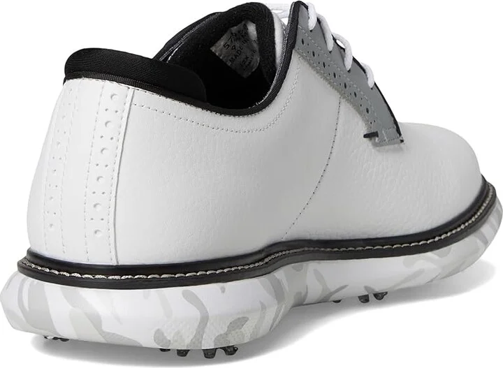 FootJoy Traditions Blucher Golf Shoes Men's Shoes White/Grey Camo : 10 W, Leather - Image 4