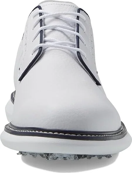FootJoy Traditions Blucher Golf Shoes Men's Shoes White/White/Navy : 7 M, Leather - Image 3