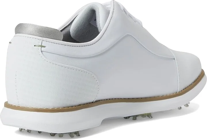 FootJoy Traditions Cap Toe Golf Shoes- Previous Season Women's Shoes White : 10 W, Synthetic - Image 4