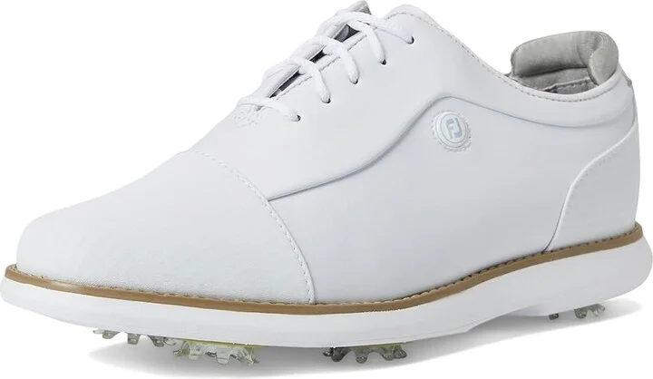 FootJoy Traditions Cap Toe Golf Shoes- Previous Season Women's Shoes White : 10 W, Synthetic - Image 5