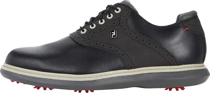 FootJoy Traditions Golf Shoes- Previous Season Men's Shoes Black : 10 M, Leather - Image 6