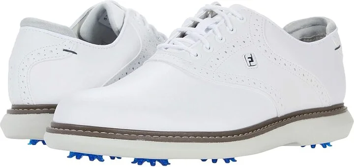FootJoy Traditions Golf Shoes- Previous Season Men's Shoes White : 8 M, Leather