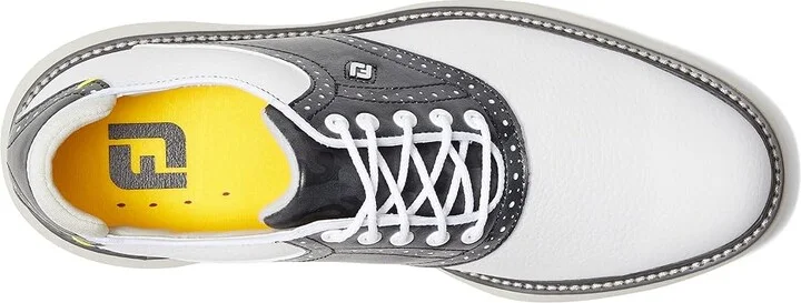 FootJoy Traditions Golf Shoes- Previous Season Men's Shoes White/Camo : 9 M, Leather - Image 2