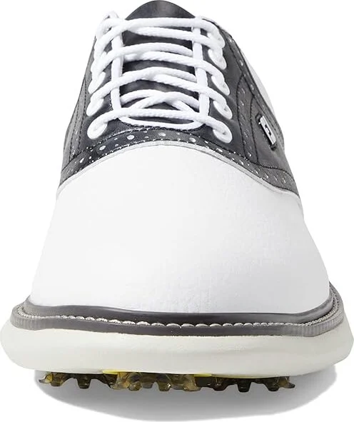 FootJoy Traditions Golf Shoes- Previous Season Men's Shoes White/Camo : 9 M, Leather - Image 5