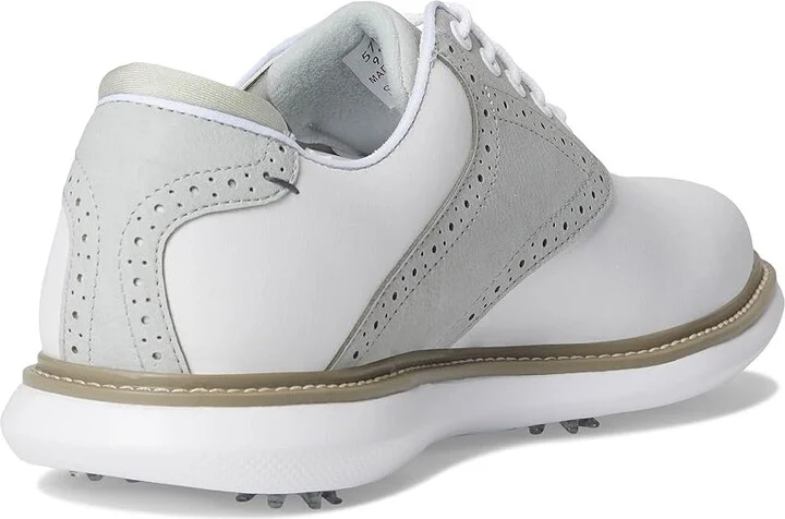 FootJoy Traditions Golf Shoes- Previous Season Men's Shoes White/Grey/White : 7.5 M, Leather - Image 4