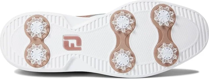 FootJoy Traditions Golf Shoes - Previous Season Style Women's Shoes White/Rose : 5 M, Synthetic - Image 3