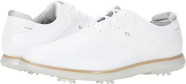 FootJoy Traditions Golf Shoes- Previous Season Women's Shoes White 2 : 6.5 M, Synthetic