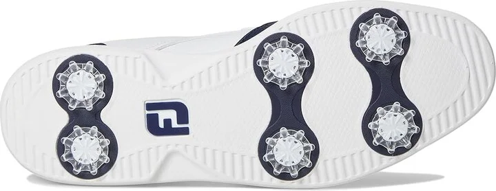 FootJoy Traditions Shield Tip Golf Shoes Women's Golf Shoes White/Navy/White : 11 M, Leather - Image 3