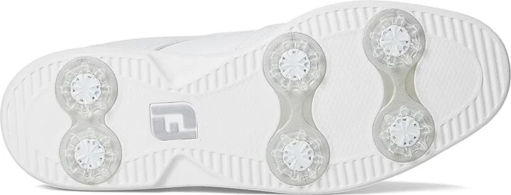 FootJoy Traditions Shield Tip Golf Shoes Women's Golf Shoes White/White/White : 6.5 M, Leather - Image 3