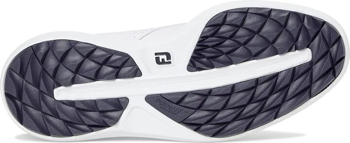 FootJoy Traditions Spikeless Golf Shoes- Previous Season Men's Shoes White/Navy : 8.5 M, Leather - Image 3