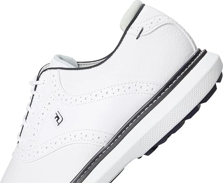 FootJoy Traditions Spikeless Golf Shoes- Previous Season Men's Shoes White/Navy : 8.5 M, Leather - Image 7