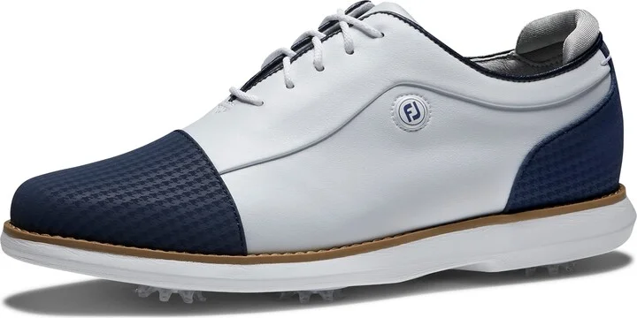 White/Navy Cap Toe