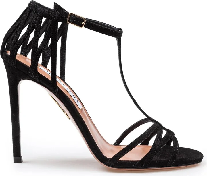 Forever More 105 Suede Sandal Black Color