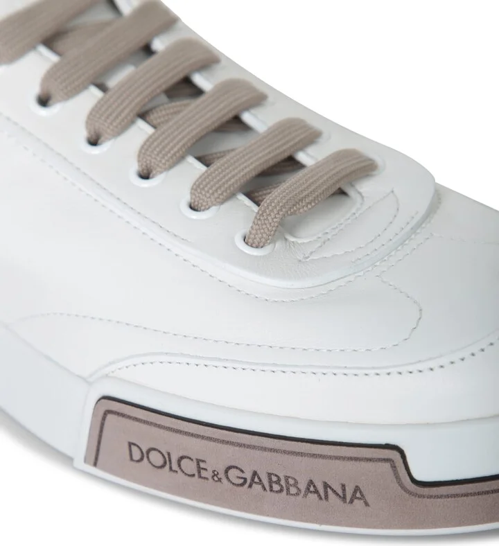 Formal Beige And White Sneakers - Image 4