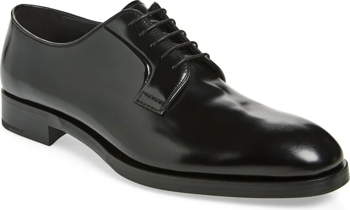Formale Spazzolato Plain Toe Derby